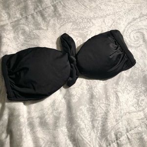 Black, no strap bathing suit top- VS
